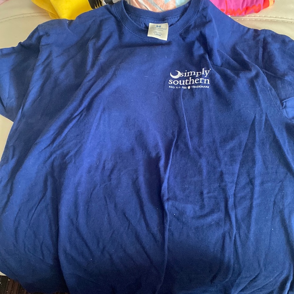 Navy blue simply southern shirt
